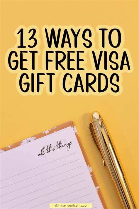 13 Ways To Get Free Visa Gift Cards .